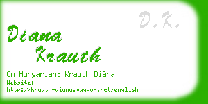 diana krauth business card